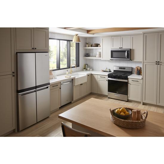 Model: WFG505M0MS-OB | Whirlpool 5.1 Cu. Ft. Freestanding Gas Range with Edge to Edge Cooktop
