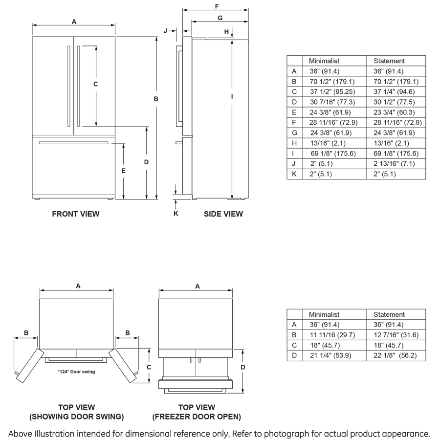 Monogram ZWE23NSTSS Monogram ENERGY STAR® 23.1 Cu. Ft. Counter