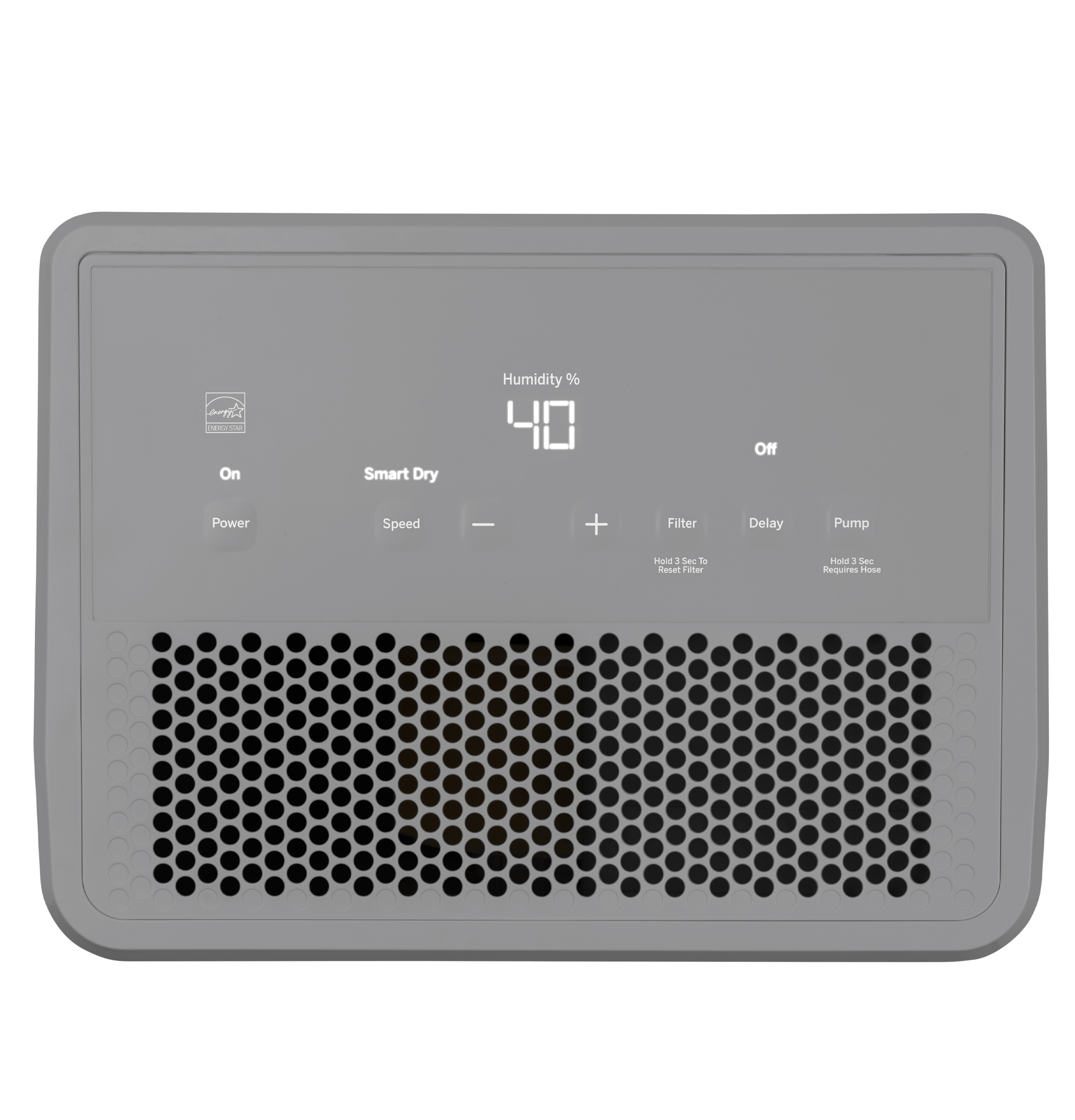 Model: ADHL50LB | GE GE® ENERGY STAR® 50 Pint Portable Dehumidifier with Smart Dry for Wet Spaces