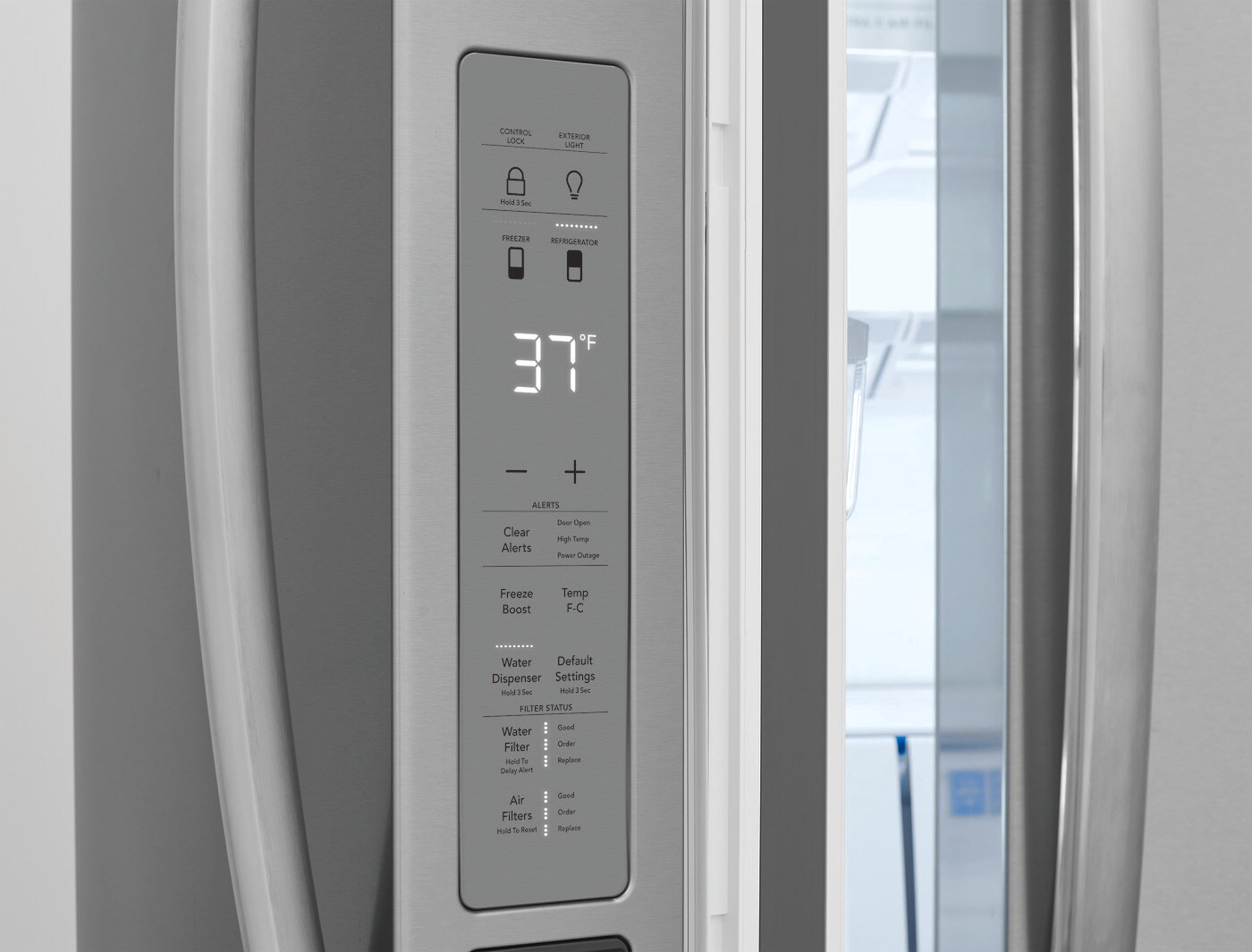 Model: GRMG2272CF | Frigidaire Gallery 22 Cu. Ft. Counter-Depth 4-Door French Door Refrigerator