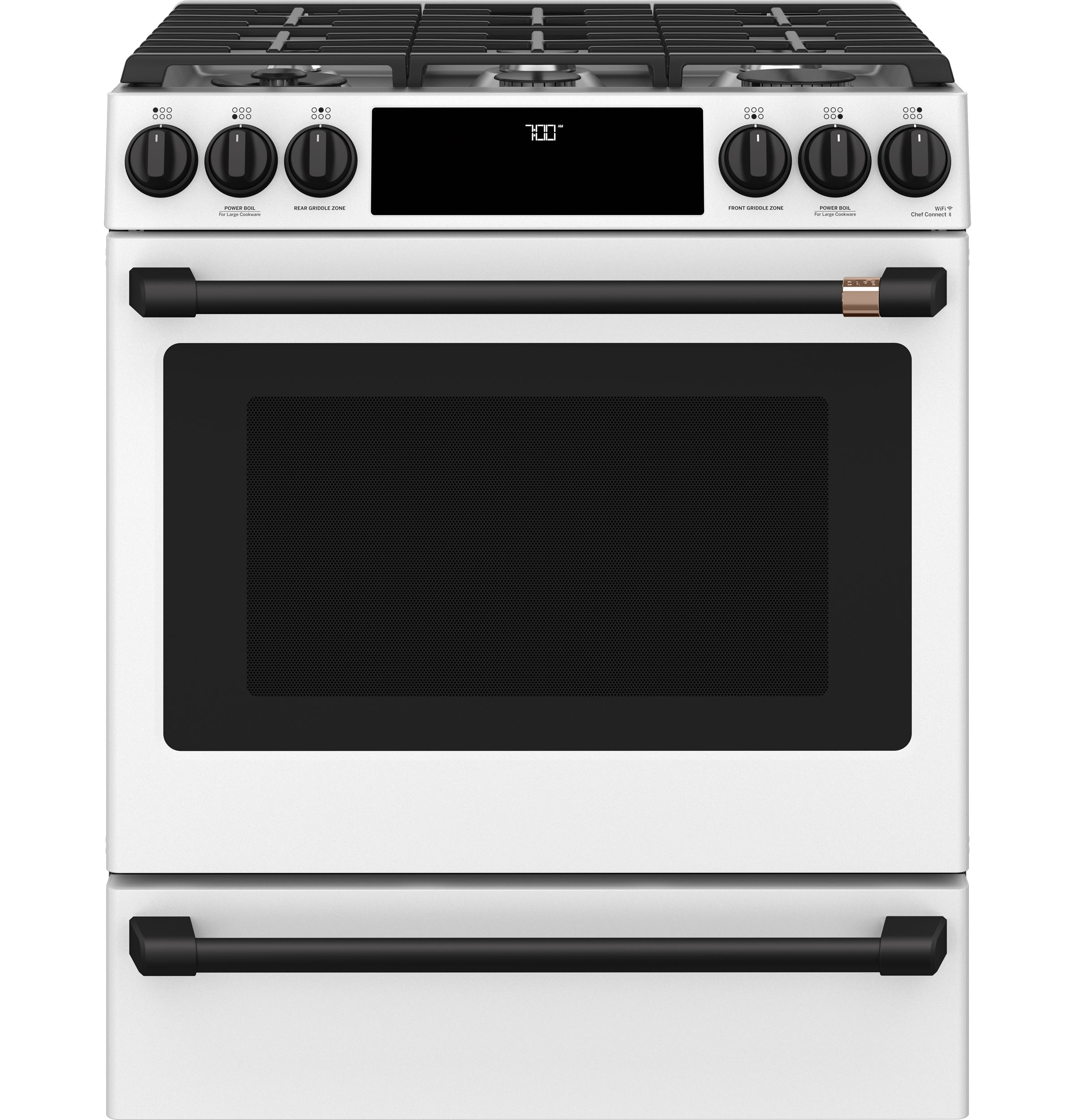 Cafe CGS700P4MW2 Café™ 30" Smart SlideIn, FrontControl, Gas Range