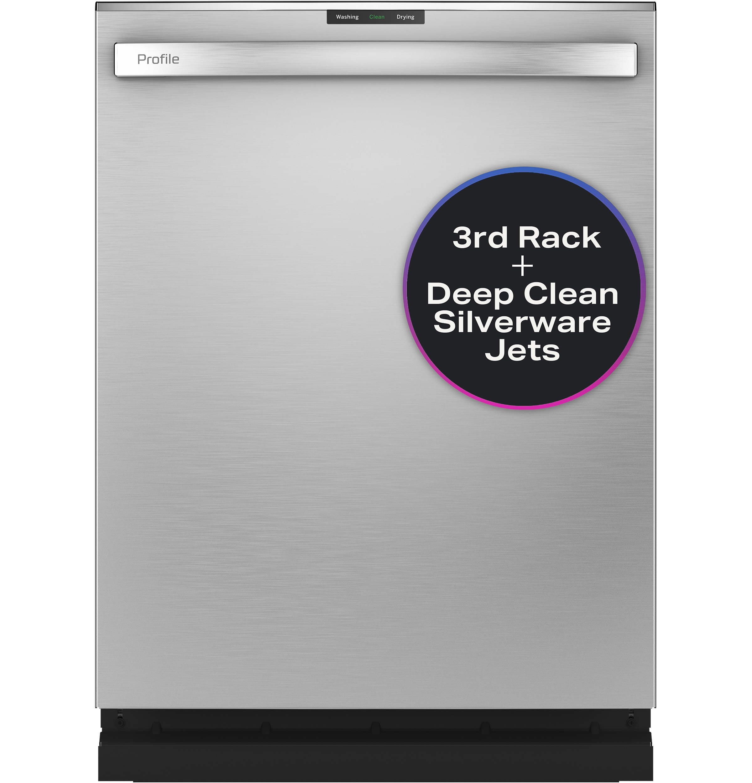 GE Profile™ Fingerprint Resistant Top Control with Stainless Steel Interior  Dishwasher with Microban™ Antimicrobial Protection with Sanitize Cycle