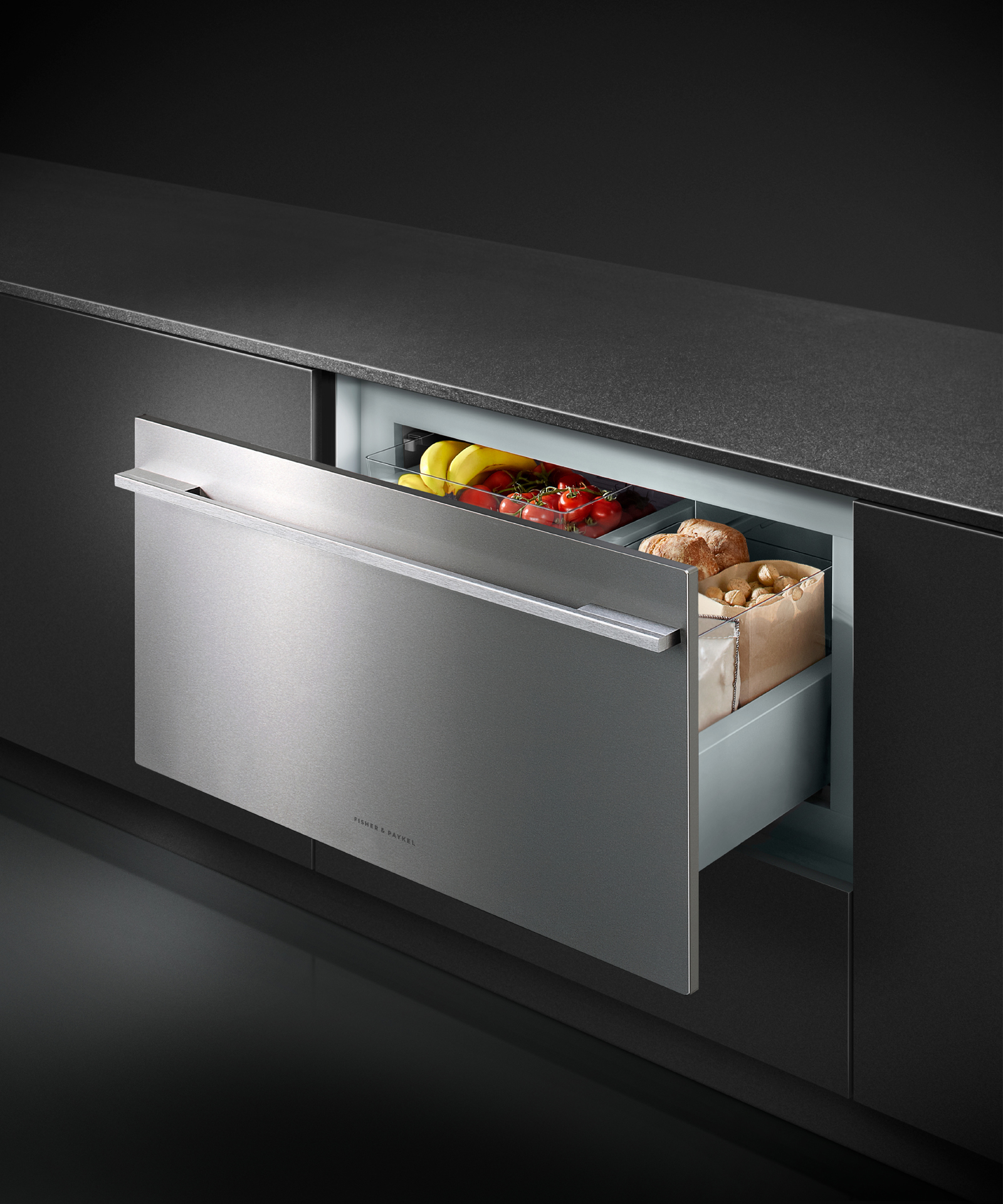 Model: RB36S25MKIWN1-SP | Fisher and Paykel Integrated CoolDrawer™ Multi-temperature Drawer