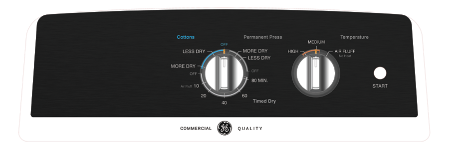 Model: GTX52EASPWB-Used | GE GE® 6.2 cu. ft. Capacity aluminized alloy drum Electric Dryer