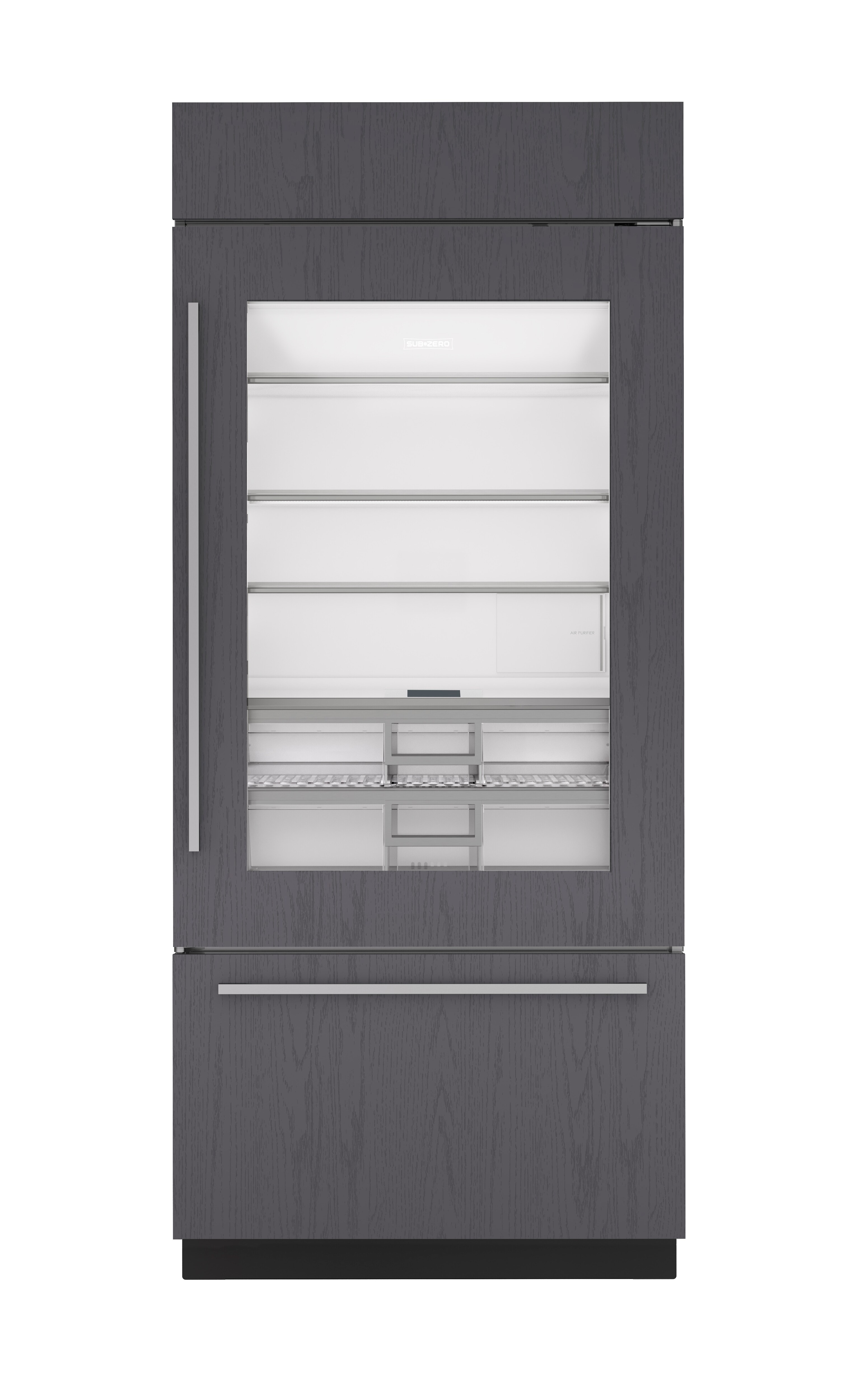 Sub-Zero 36" Classic Over-and-Under Refrigerator/Freezer with Glass Door - Panel Ready