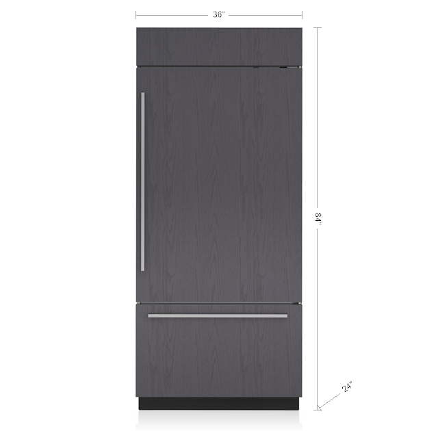 Model: CL3650UID/O/L | Sub-Zero 36" Classic Over-and-Under Refrigerator/Freezer with Internal Dispenser - Panel Ready