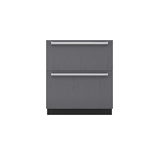 Model: ID-30CI | Sub-Zero 30" Designer Refrigerator/Freezer Drawers with Ice Maker - Panel Ready