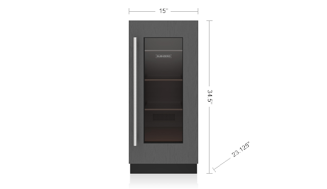 Model: DEU1550BA/R | Sub-Zero 15" Designer Undercounter Beverage Center - Panel Ready - High Altitude -Right Hinge
