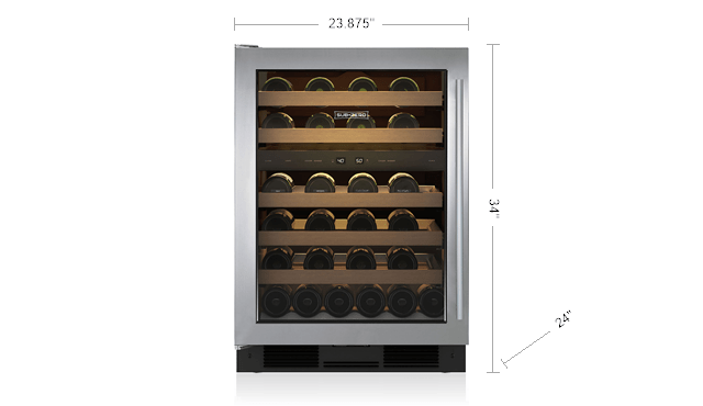 Model: UW-24A/S/PH-LH | Sub-Zero Legacy Model - 24" Undercounter Wine