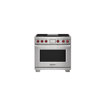 Model: DF36450G/S/P | Wolf 36" Dual Fuel Range - 4 Burners and Infrared Griddle
