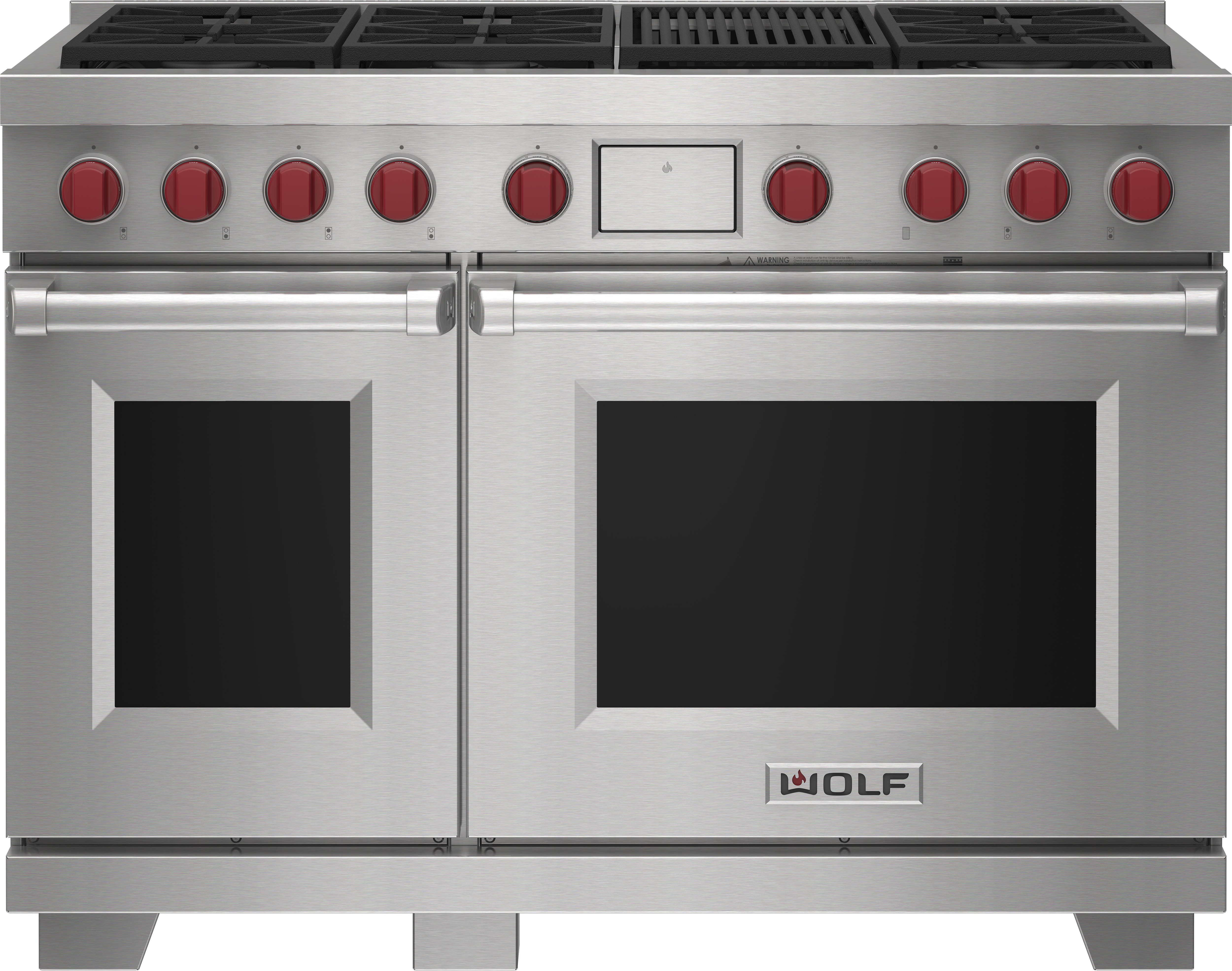 Wolf 48" Dual Fuel Range - 6 Burners and Infrared Charbroiler