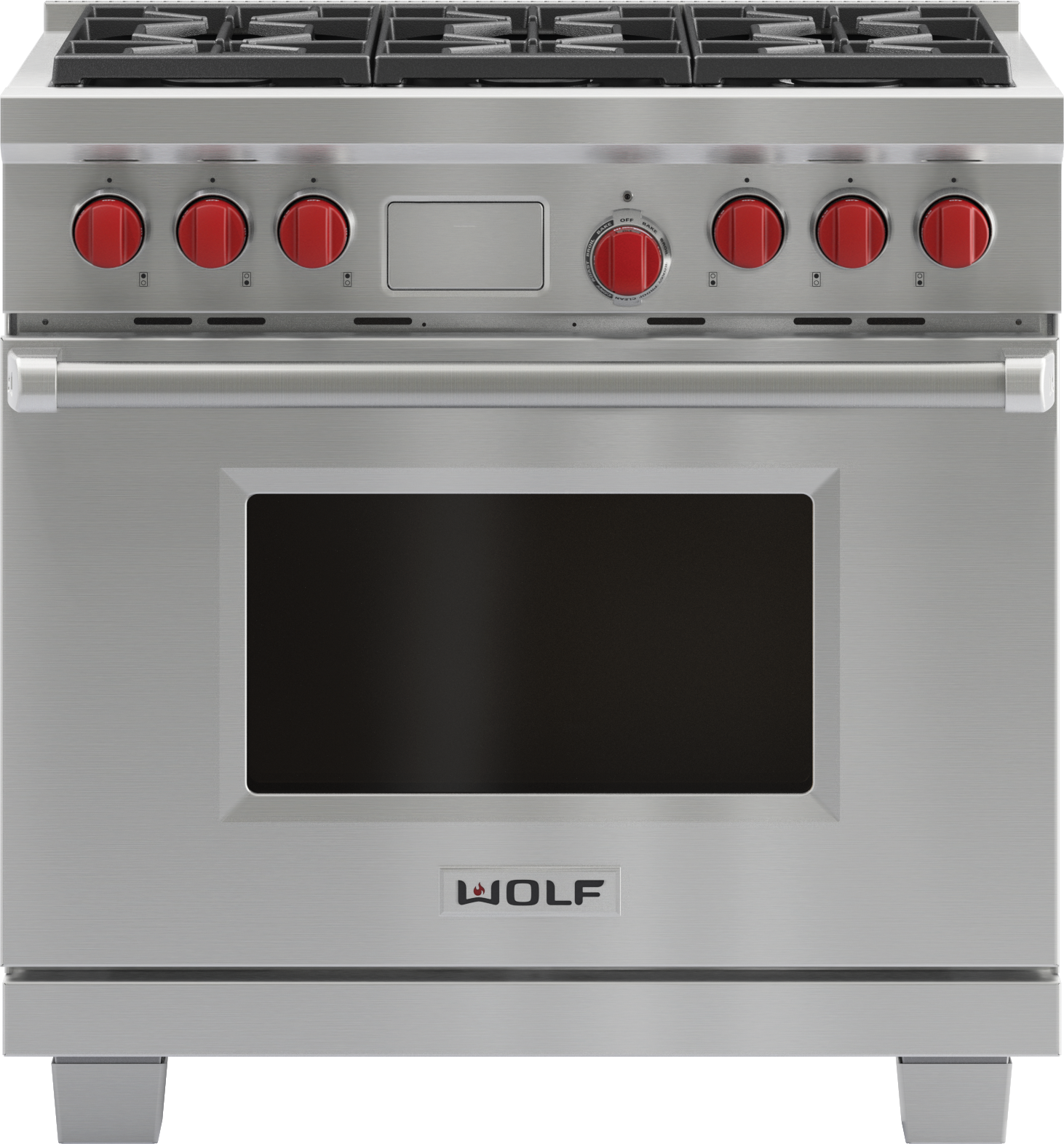 Model: DF366-LP | Wolf Legacy Model - 36" Dual Fuel Range - 6 Burners