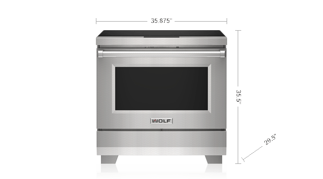 Model: IR36550/S/P | Wolf 36" Professional Induction Range