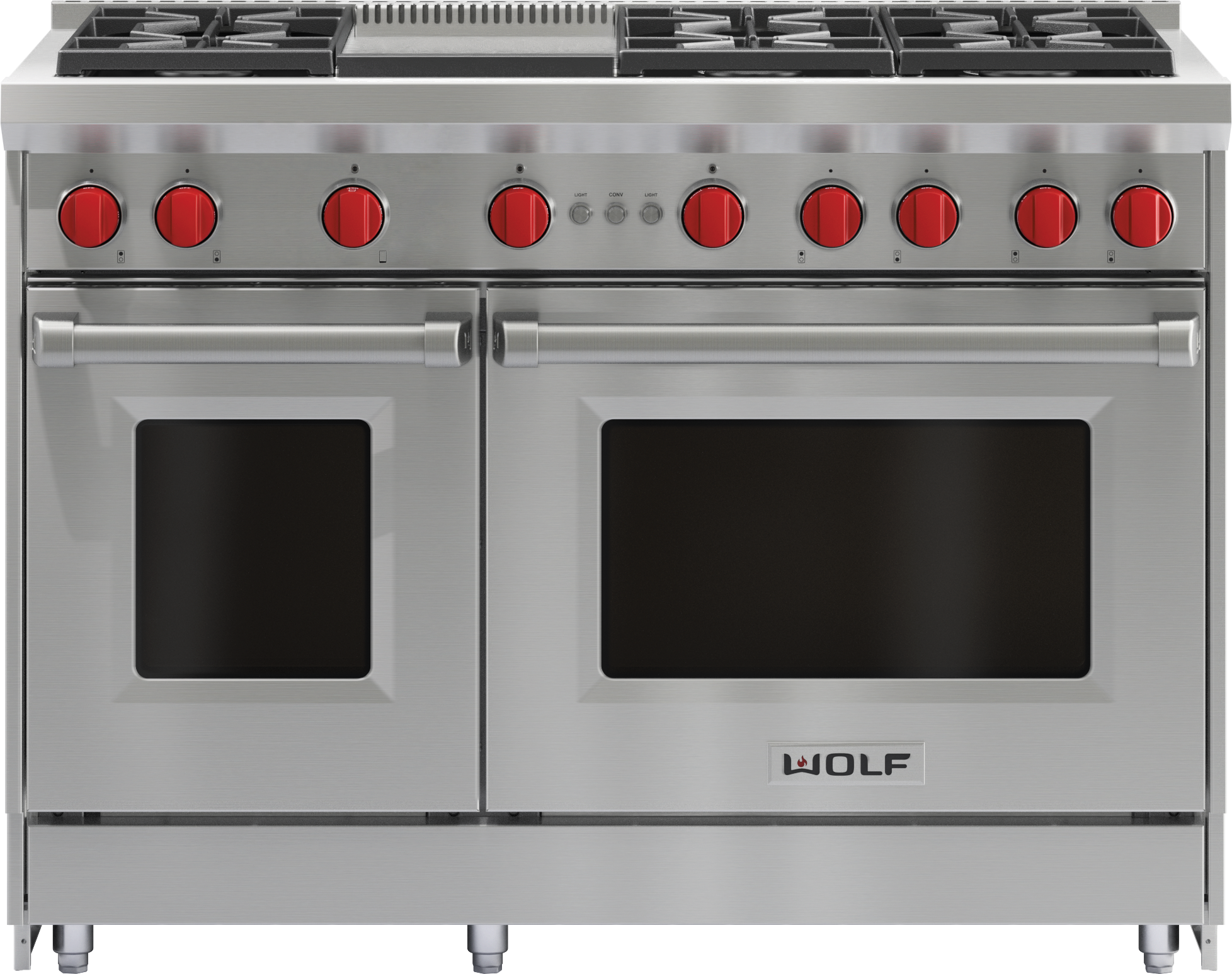 Wolf 48" Gas Range - 6 Burners and Infrared Griddle