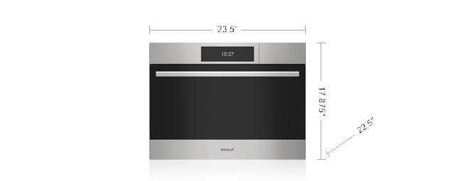 Model: CSOP2450TE/S/T | Wolf 24" Plumbed E Series Transitional Convection Steam Oven