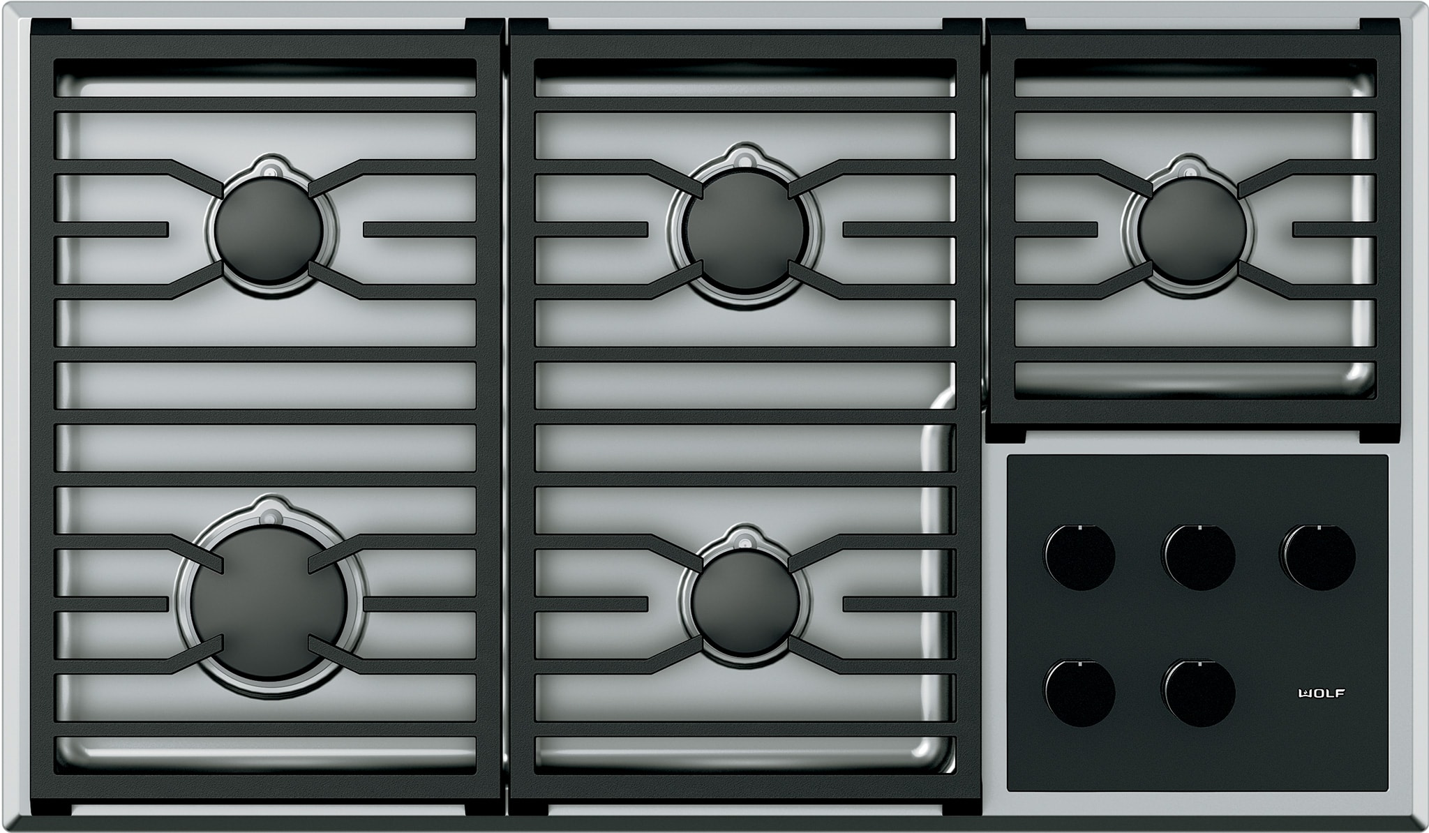 Wolf 36" Transitional Gas Cooktop - 5 Burners