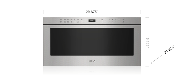 Model: MD30PE/S | Wolf 30" Professional Drawer Microwave