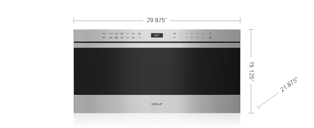 Model: MD30TE/S-Clrnc | Wolf 30" Transitional Drawer Microwave