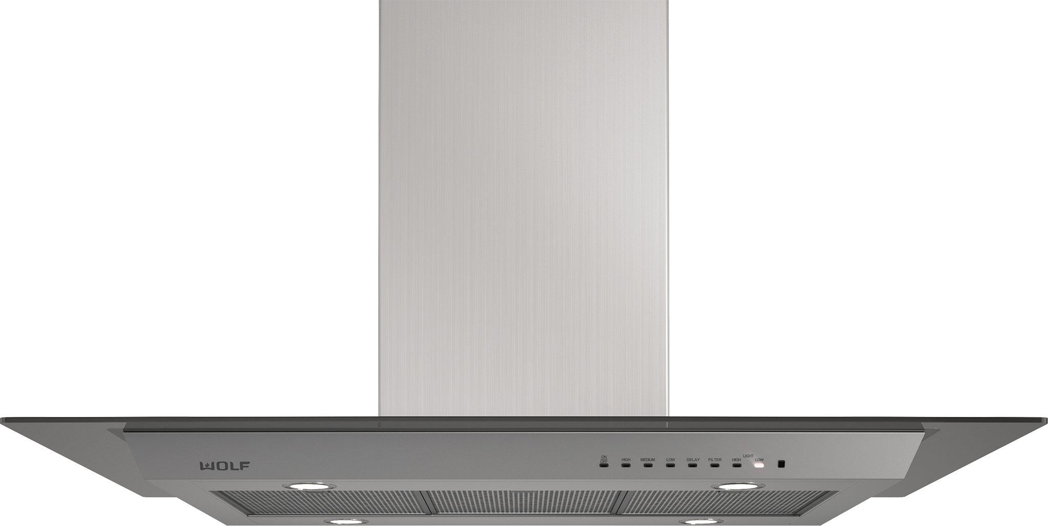 Wolf VI45G 45 Cooktop Island Hood Glass VI45G Millman s Appliances