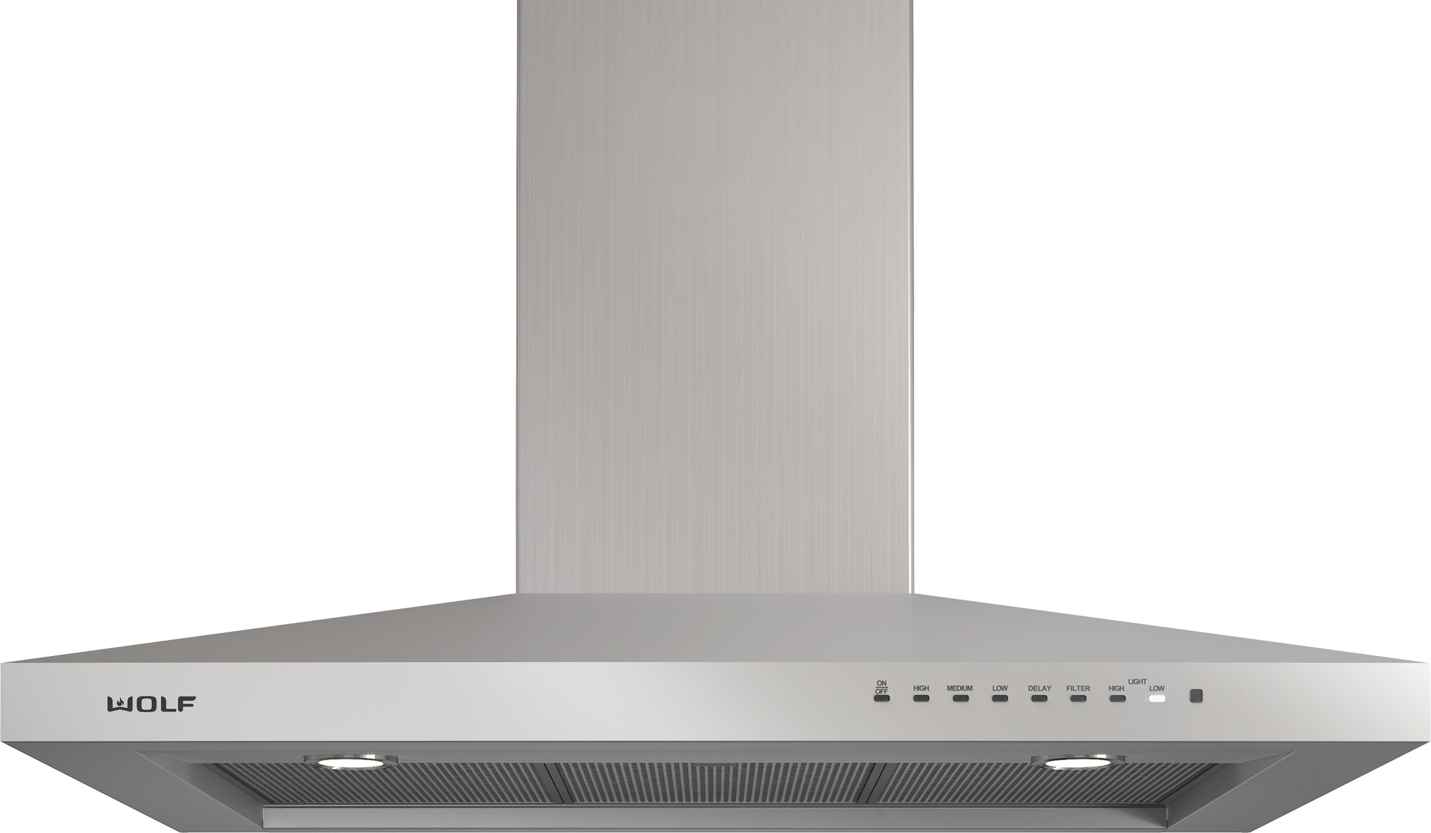 Wolf 36" Cooktop Wall Hood - Stainless