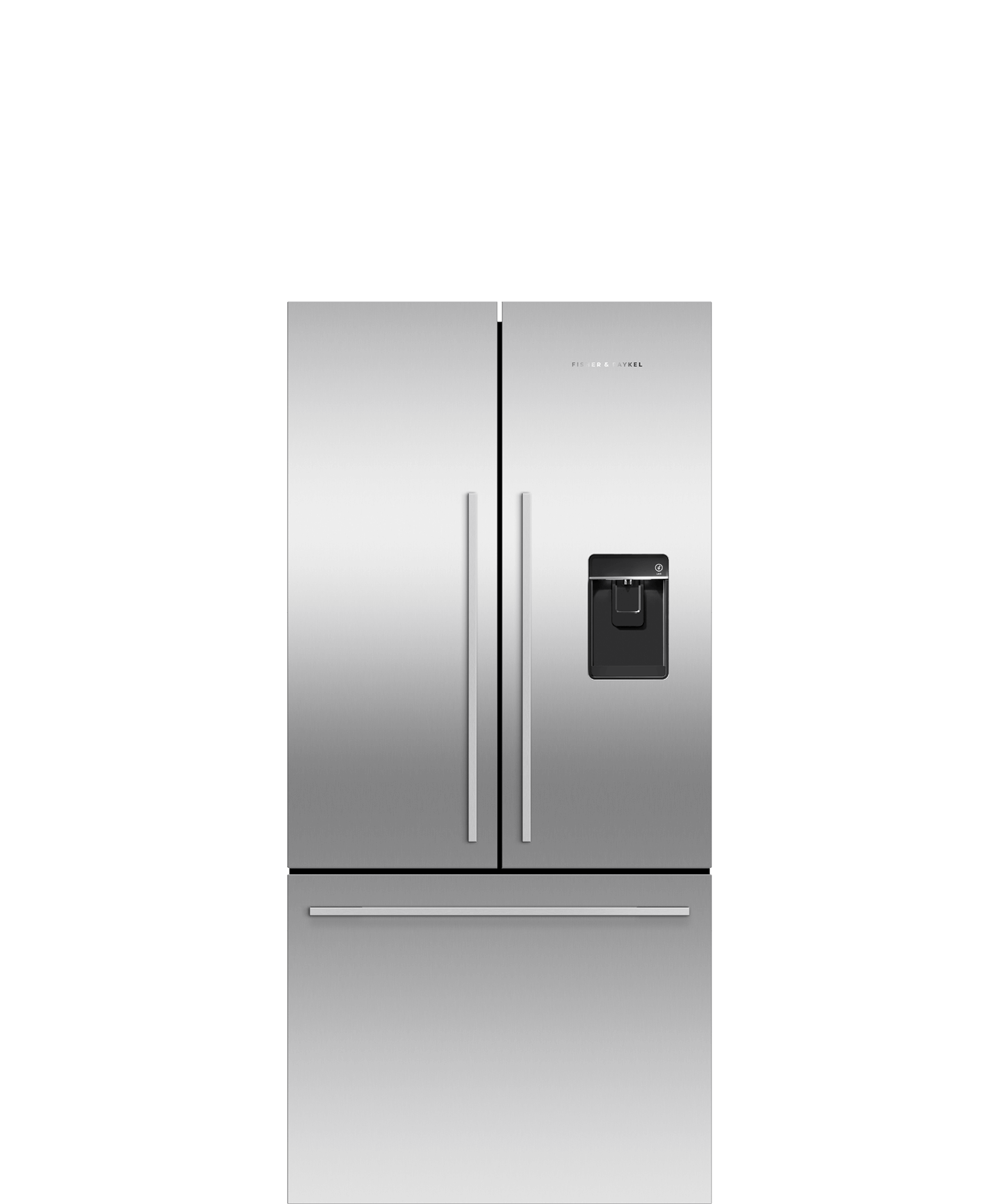 Model: RF170ADUSX4 N | Fisher and Paykel 17 cu ft Series 7 French Door Refrigerator Freezer, Ice & Water