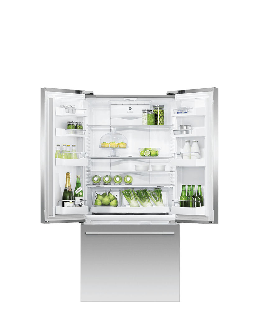 Model: RF170ADUSX4 N | Fisher and Paykel 17 cu ft Series 7 French Door Refrigerator Freezer, Ice & Water