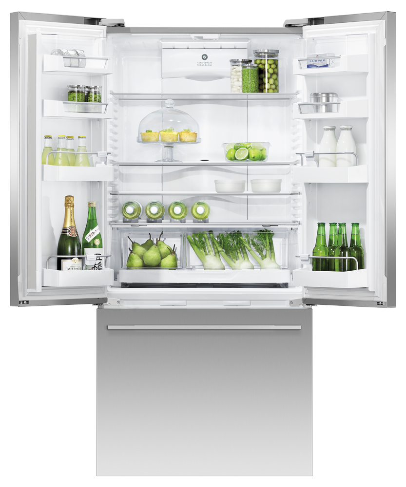 Model: RF170ADUSX4 N | Fisher and Paykel 17 cu ft Series 7 French Door Refrigerator Freezer, Ice & Water