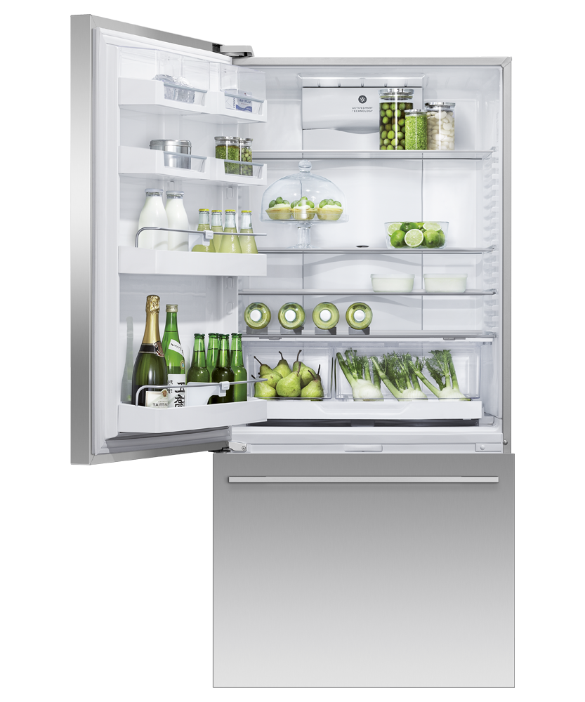 Model: RF170WDLUX5 N | Fisher and Paykel 17.1 cu ft Series 5 Refrigerator Freezer, Ice & Water