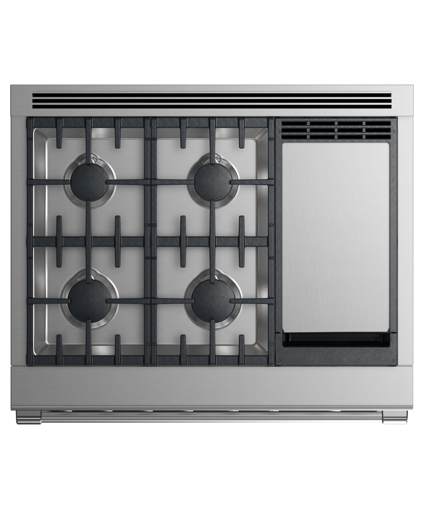Model: RDV2-364GD-L_N | Fisher and Paykel Dual Fuel Range, 36", 4 Burners with Griddle