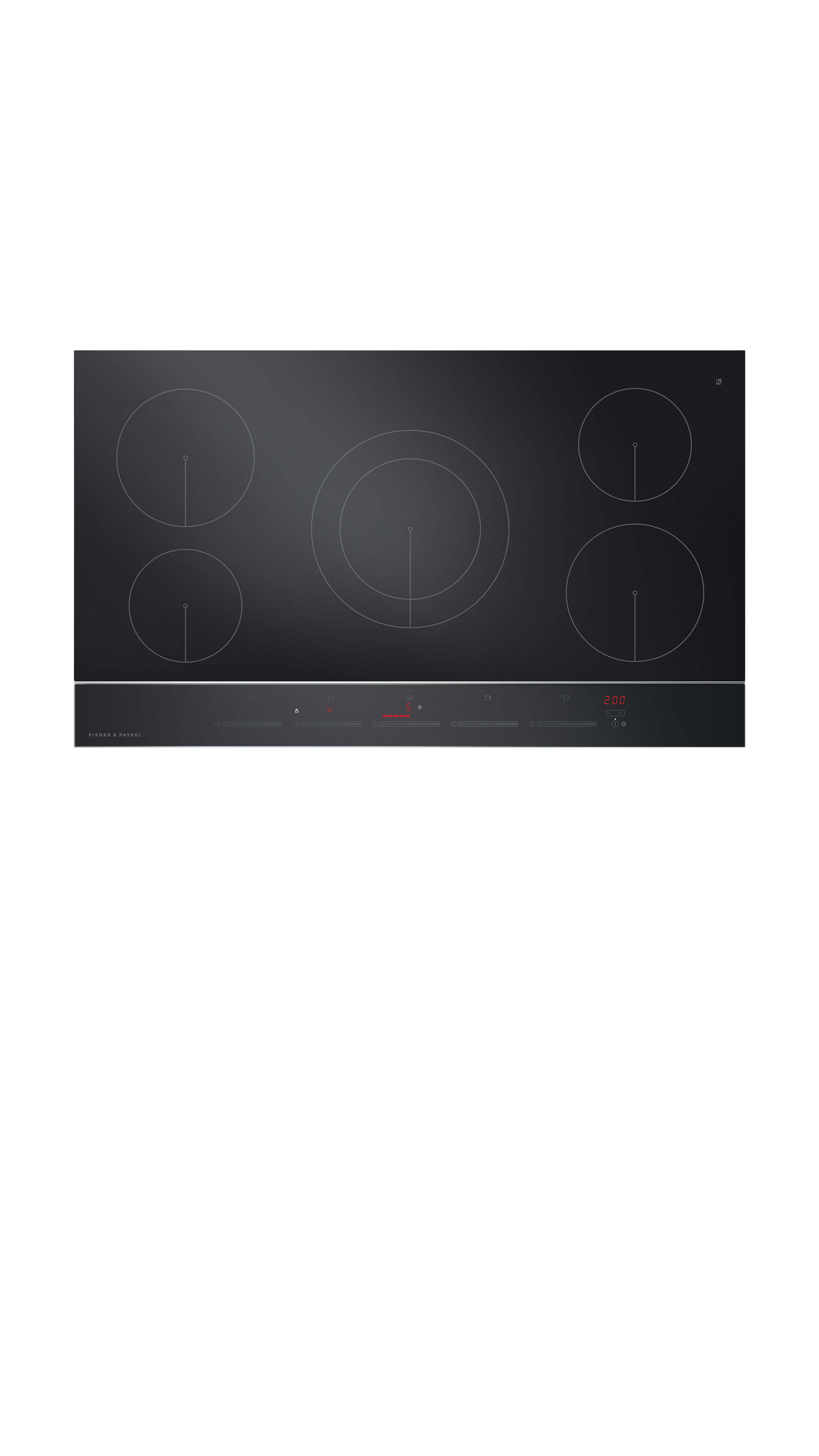 Model: CI365DTB2 N | Fisher and Paykel Induction Cooktop, 36", 5 Zones