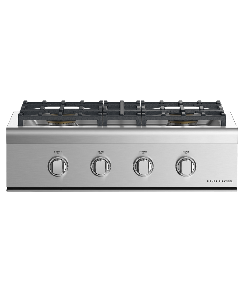 Model: CPV2-304L N | Fisher and Paykel 30" Series 9 4 Burner Gas Rangetop, LPG