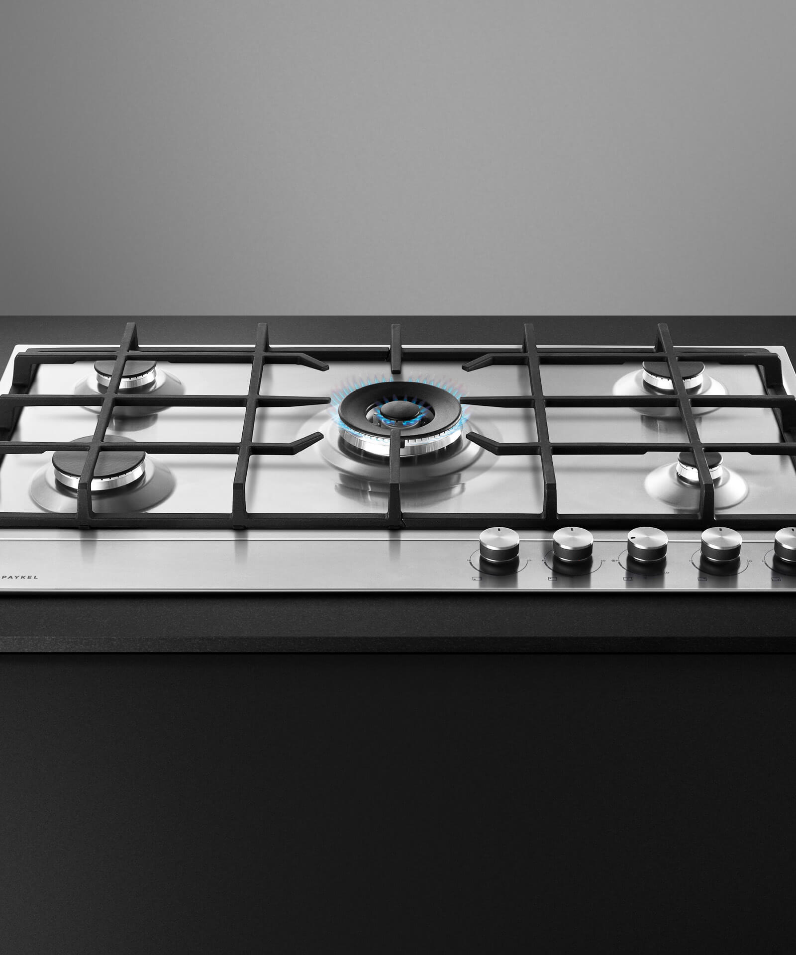 Model: CG365DNGX1_N | Fisher and Paykel Gas on Steel Cooktop, 36"