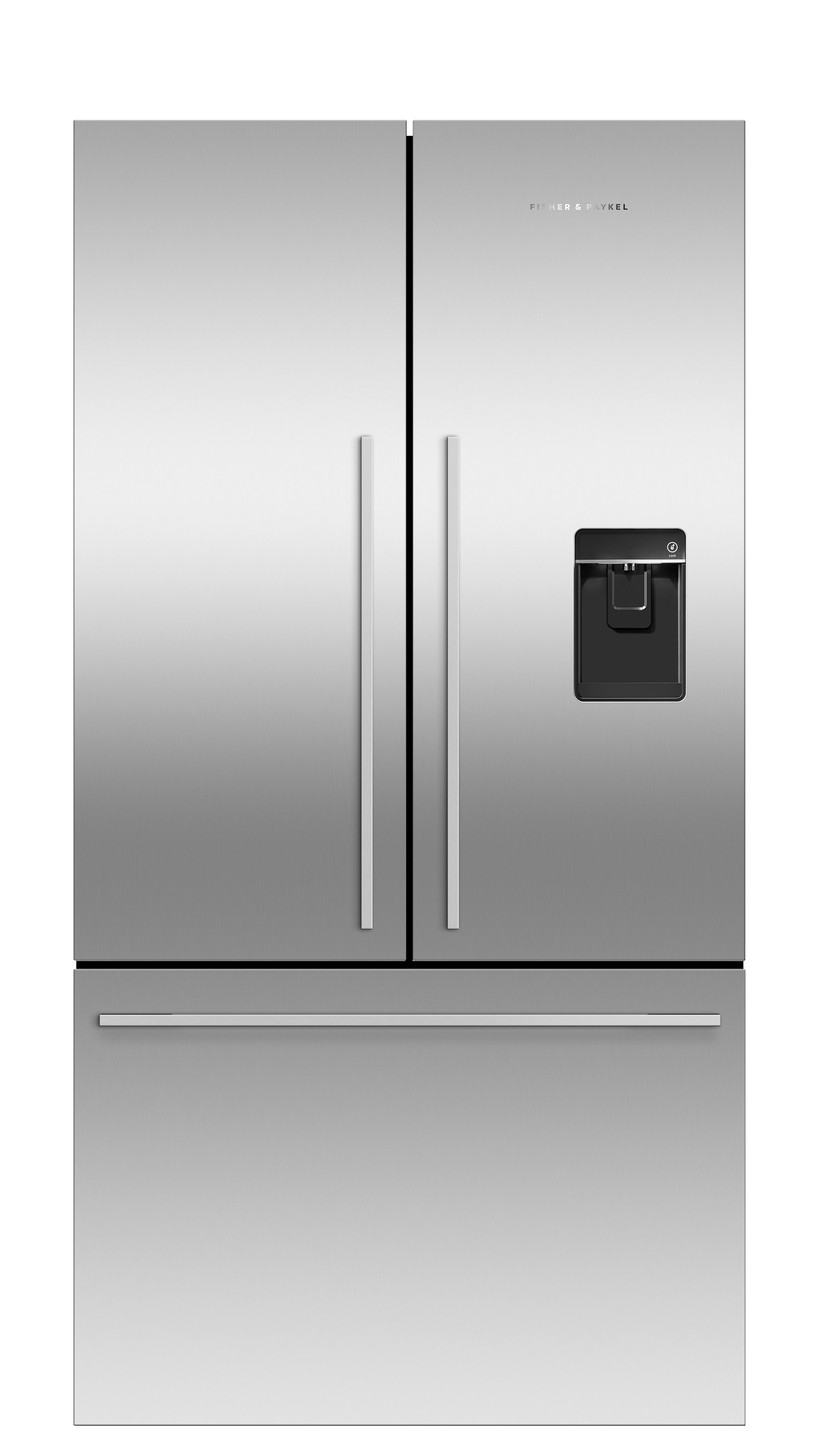 Model: RF201ADUSX5 N | Fisher and Paykel 20.1 cu ft Series 7 French Door Refrigerator Freezer, Ice & Water