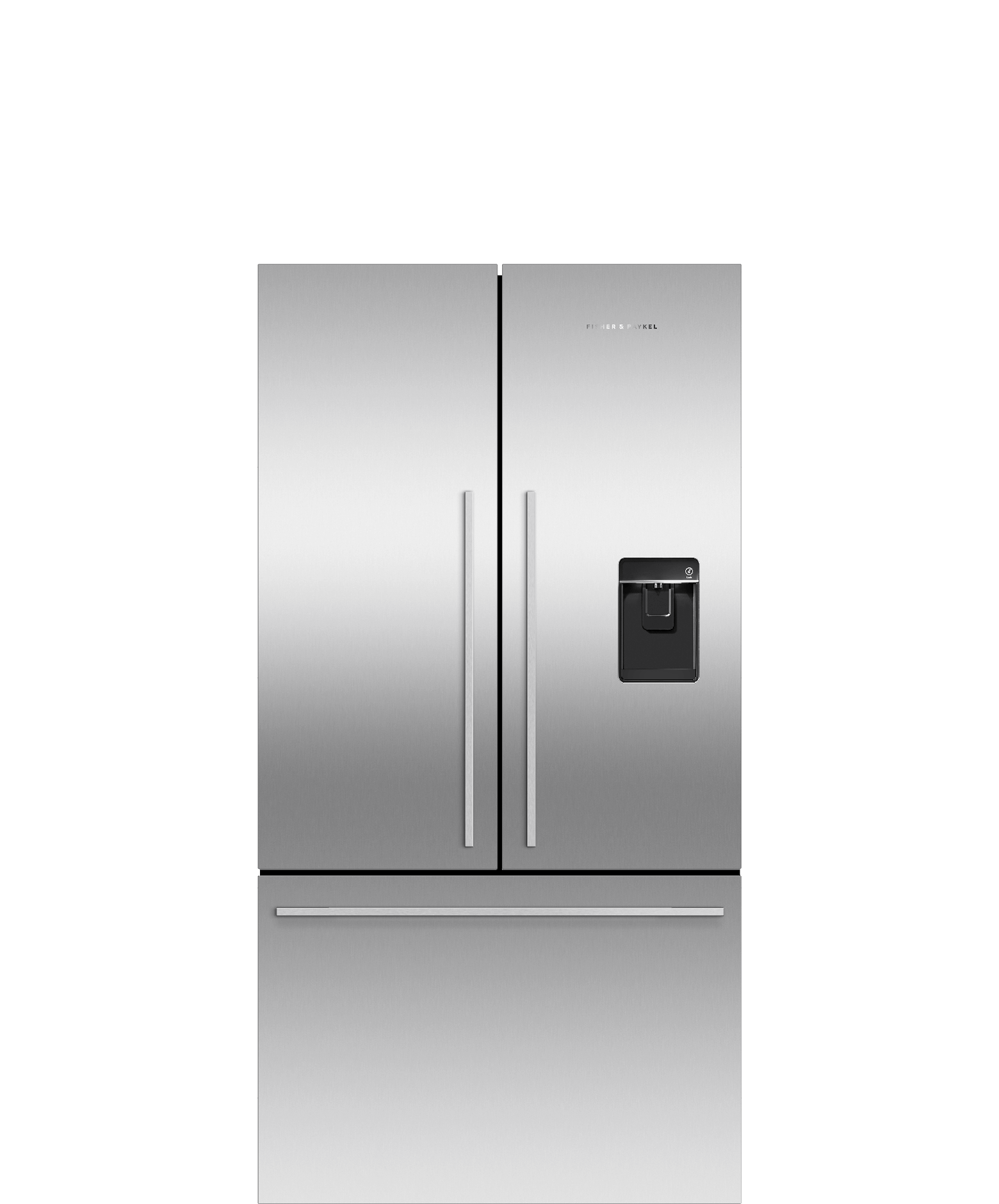 Model: RF201ADUSX5 N | Fisher and Paykel 20.1 cu ft Series 7 French Door Refrigerator Freezer, Ice & Water