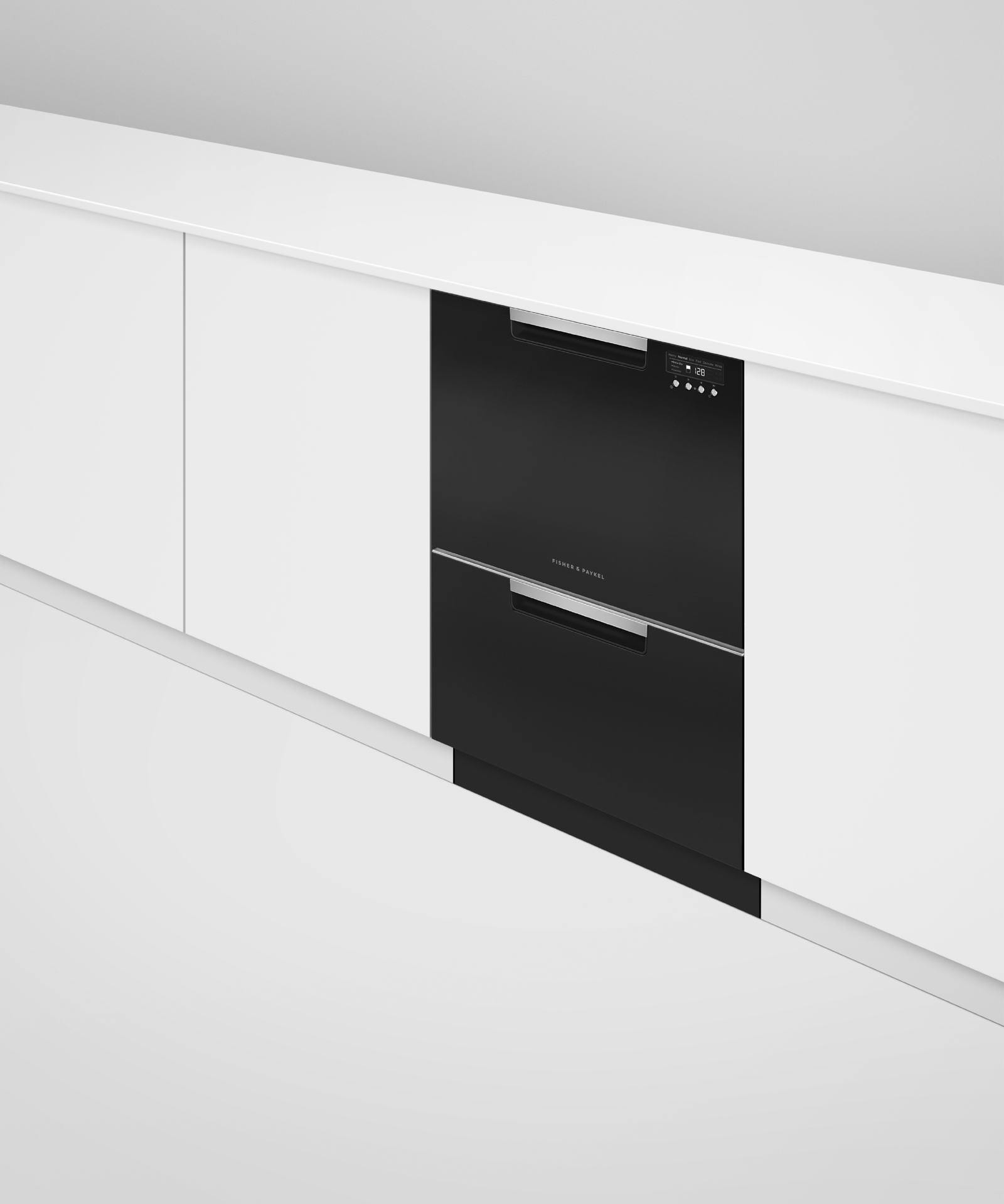 Model: DD24DCTB9_N | Fisher and Paykel Double DishDrawer™ Dishwasher, Tall, Sanitize