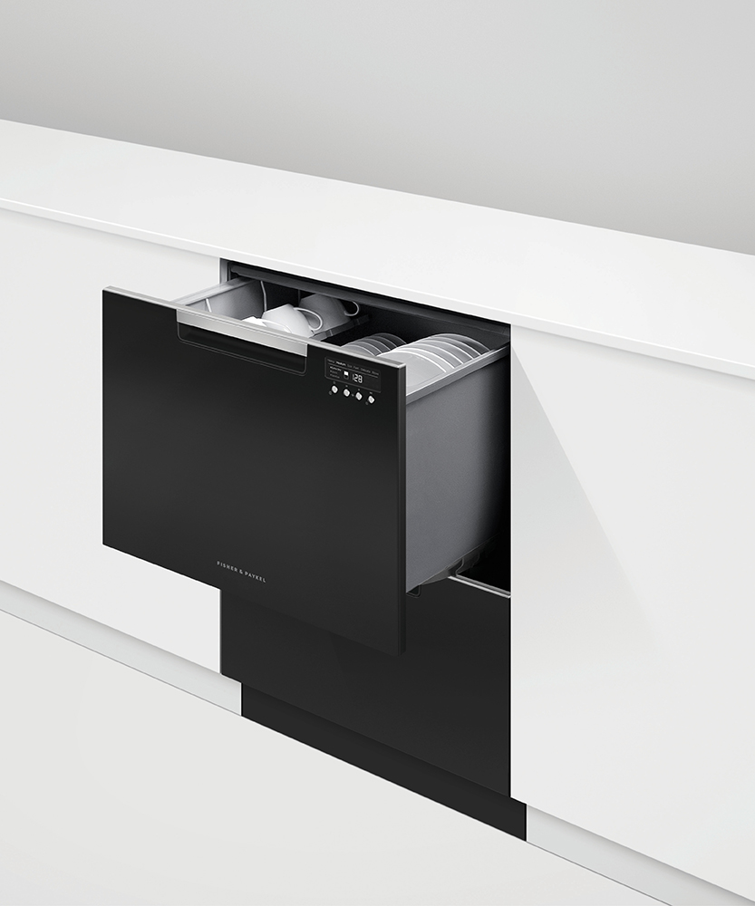 Model: DD24DCTB9_N | Fisher and Paykel Double DishDrawer™ Dishwasher, Tall, Sanitize