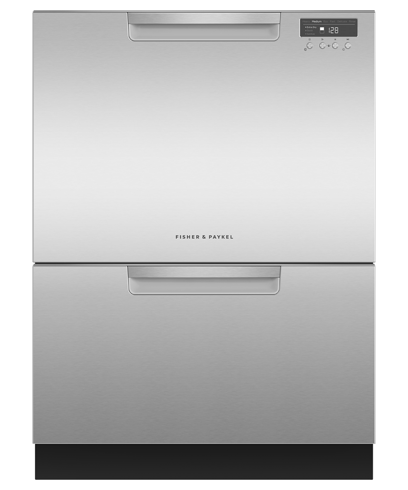 Model: DD24DCTX9 N | Fisher and Paykel Series 7, Contemporary Tall Double DishDrawer™ Dishwasher