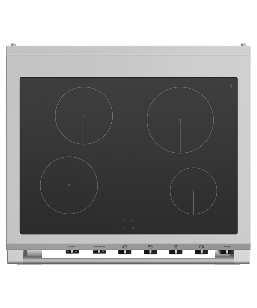 Model: OR30SCI6X1 | Fisher and Paykel Induction Range, 30", 4 Zones, Self-cleaning