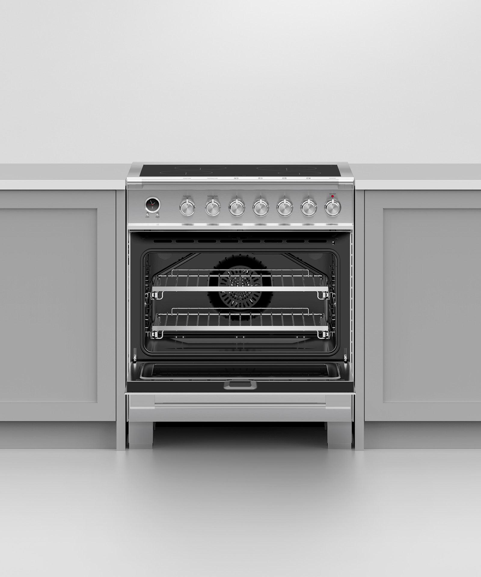 Model: OR30SCI6X1 | Fisher and Paykel Induction Range, 30", 4 Zones, Self-cleaning
