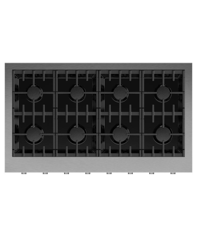 Model: CPV3-488-L | Fisher and Paykel 48" Series 9 8 Burner Gas Rangetop, LPG