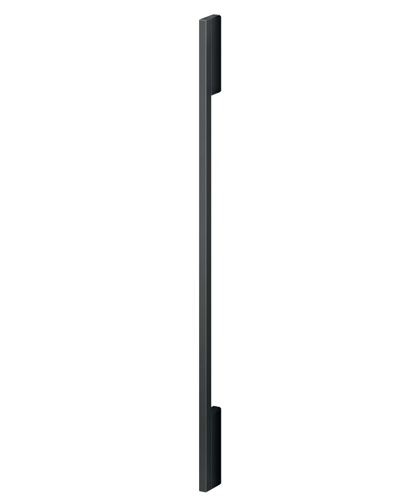 Model: AHD5RDSFB | Fisher and Paykel Square Fine Black Handle Kit for Integrated Single Door products 74" or 84" height