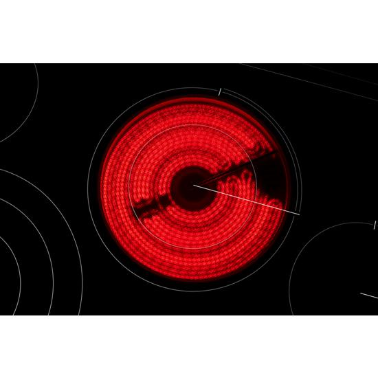 Model: JED4430KB | Jenn-Air 30" Oblivion Glass Electric Radiant Downdraft Cooktop with Tap Touch Controls