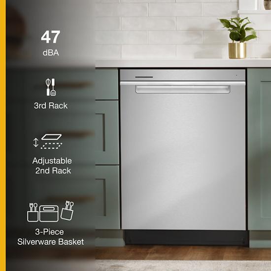 Whirlpool WDTA50SAKZ Large Capacity Dishwasher with 3rd Rack