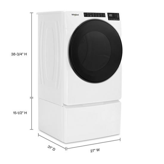 Model: WGD5605MW-SD | Whirlpool 7.4 Cu. Ft. Gas Wrinkle Shield Dryer