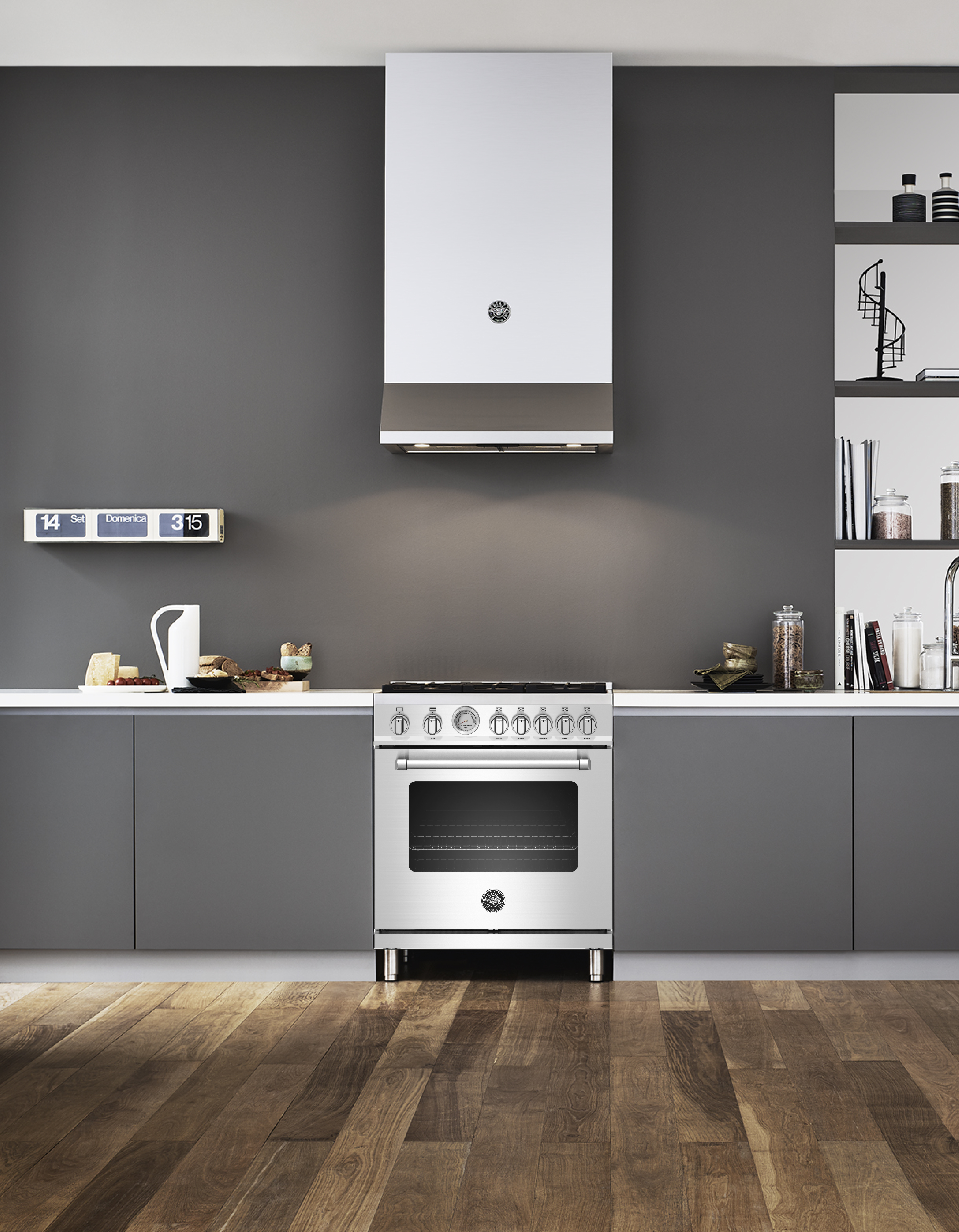 Bertazzoni - MAST305DFMXE - 30 Master Series range - Electric oven - 5  aluminum burners-MAST305DFMXE | Craigville Appliance
