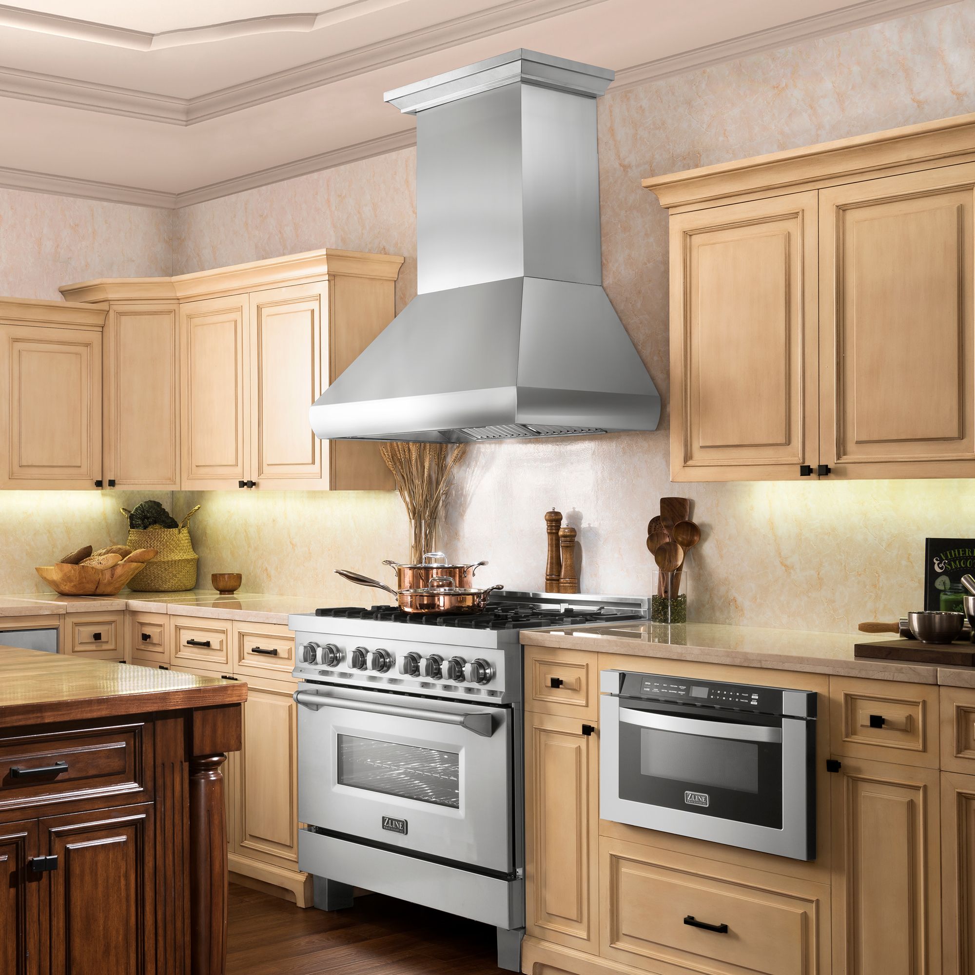 ZLINE - 687-36 - ZLINE 36 Professional Ducted Wall Mount Range Hood in  Stainless Steel (687-36)-687-36 | Appliance and Mattress