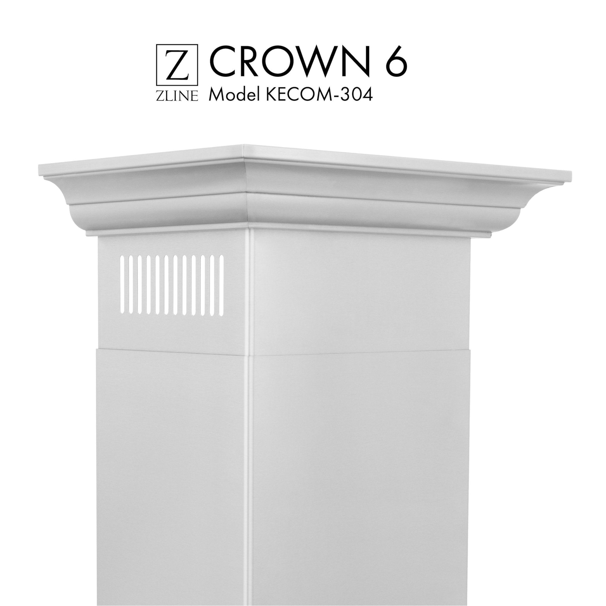 ZLINE ZLINE Crown Molding Profile 6 for Wall Mount Range Hood (CM6-KECOM-304)