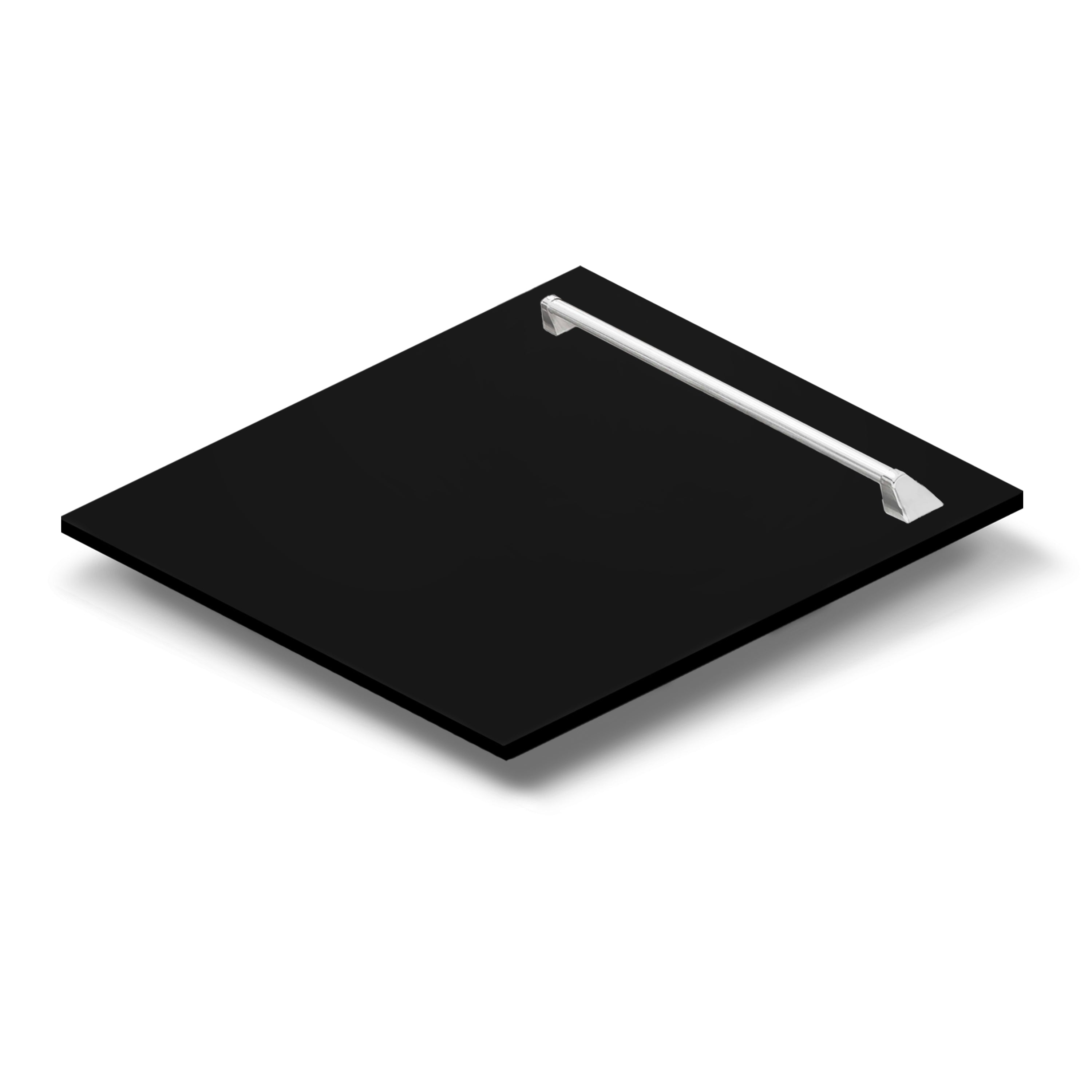 Model: DPV-BLM-24 | ZLINE ZLINE 24" Tallac Dishwasher Panel in Black Matte with Traditional Handle