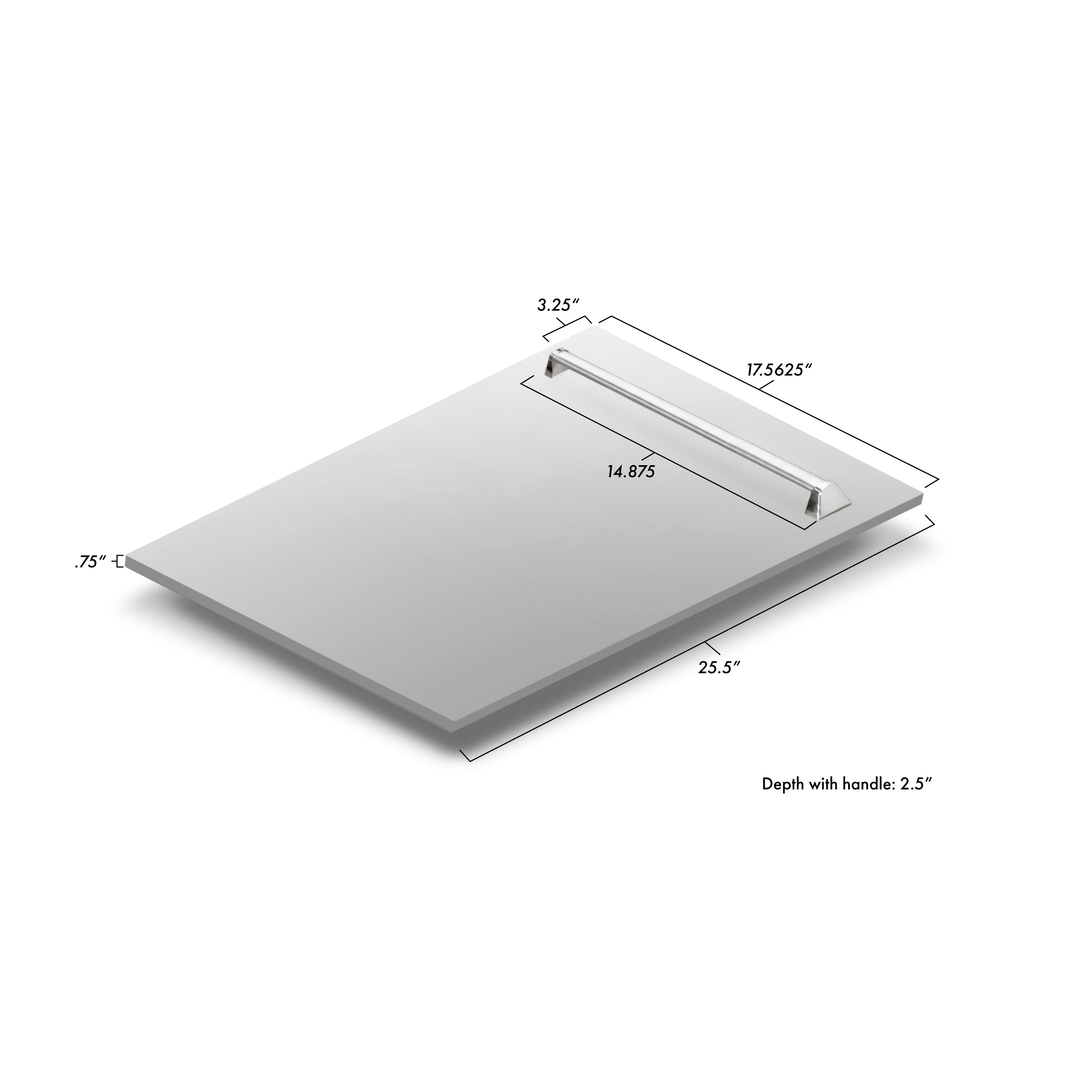 ZLINE ZLINE 18" Tallac Dishwasher Panel in Unfinished Wood with Traditional Handle (DPV-UF-18)