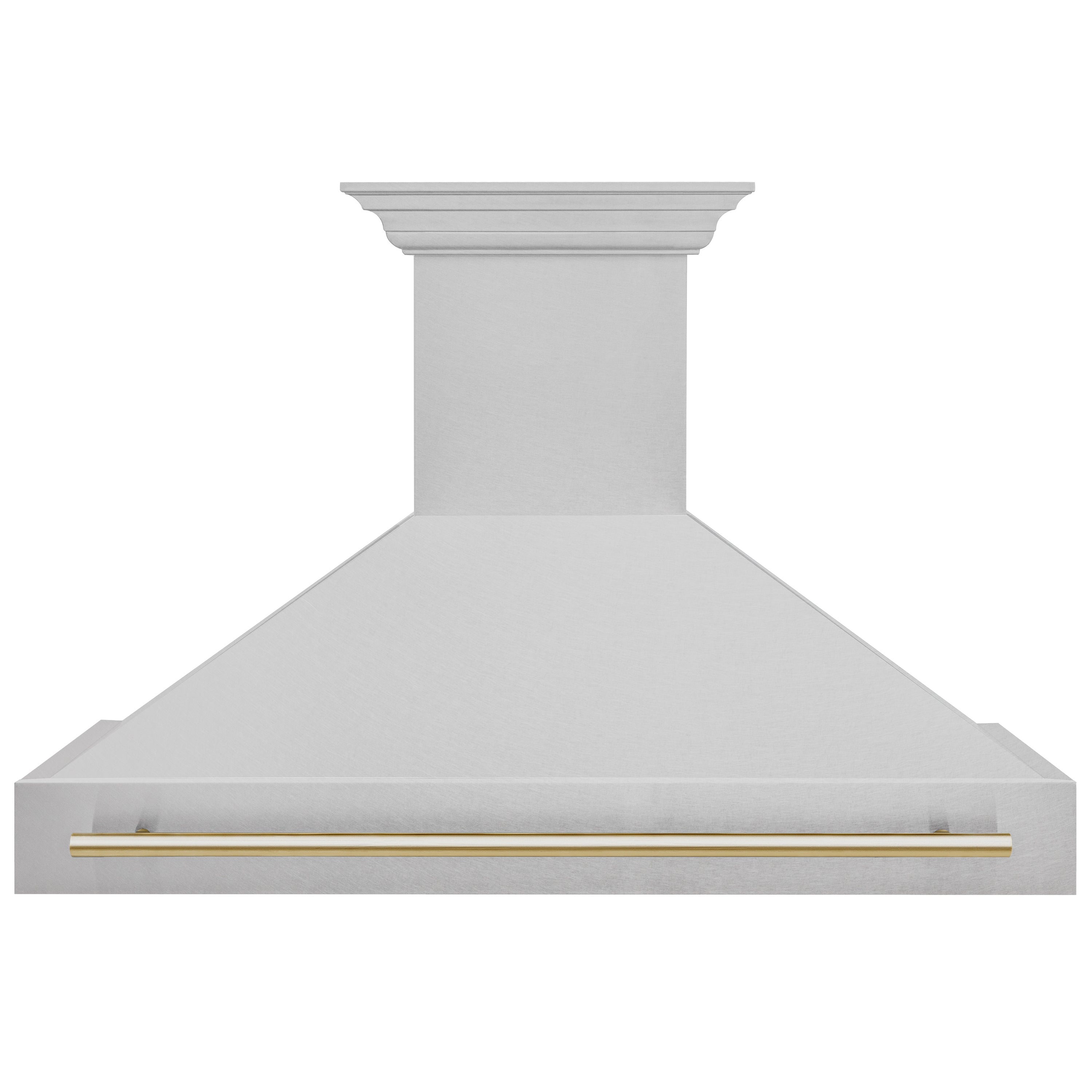 Model: 8654SNZ-48-MB | ZLINE ZLINE 48" Autograph Edition Fingerprint Resistant Stainless Steel Range Hood with Matte Black Handle